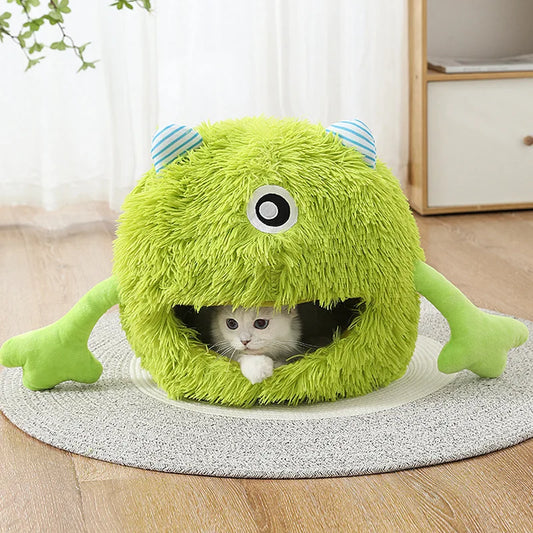 A Monster Cat Bed That's Perfectly Purrrfect and Washable!